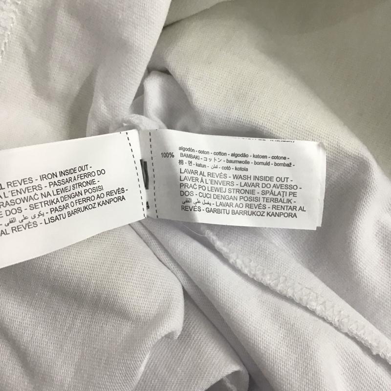 ザラ ZARA Tシャツ 半袖 1165 455 303 クルーネック L プリント 白 / ホワイト / X 金 / ゴールド / レディース USED 古着 中古 10131302