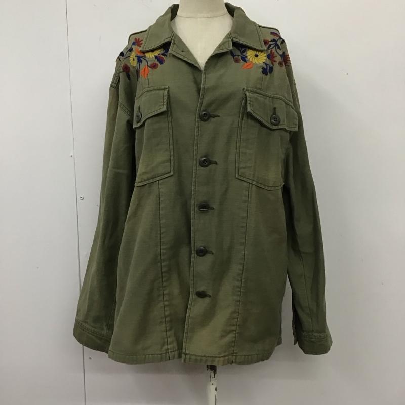 スライ SLY ジャケット、上着 ジャケット、ブレザー 0308SM10-0040 ミリタリージャケット 刺繍 FREE 花柄 カーキ / カーキ / レディース USED 古着 中古 10112038