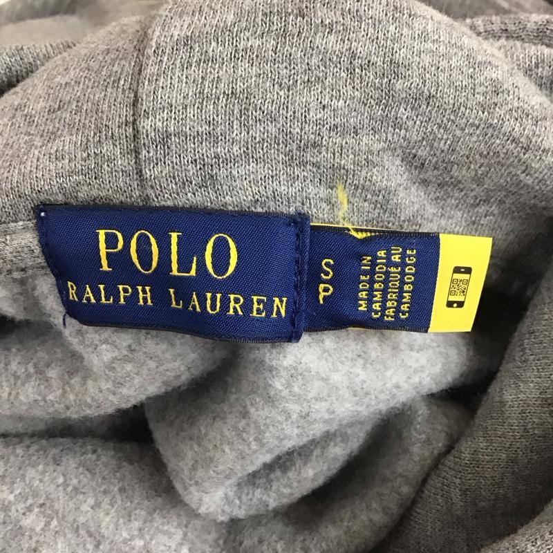 ポロラルフローレン POLO RALPH LAUREN ワンピース ひざ丈スカート パーカー 裏起毛 長袖 S ワンポイント 灰 / グレー / レディース USED 古着 中古 10116147