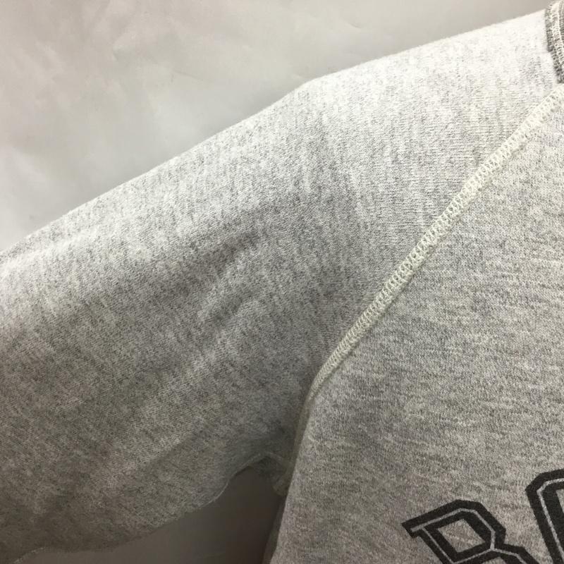 チャンピオン Champion カットソー 長袖 長袖カットソー クルーネックカットソー ロングスリーブカットソー ラグラン XL プリント 灰 / グレー /  メンズ USED 古着 中古 10108441
