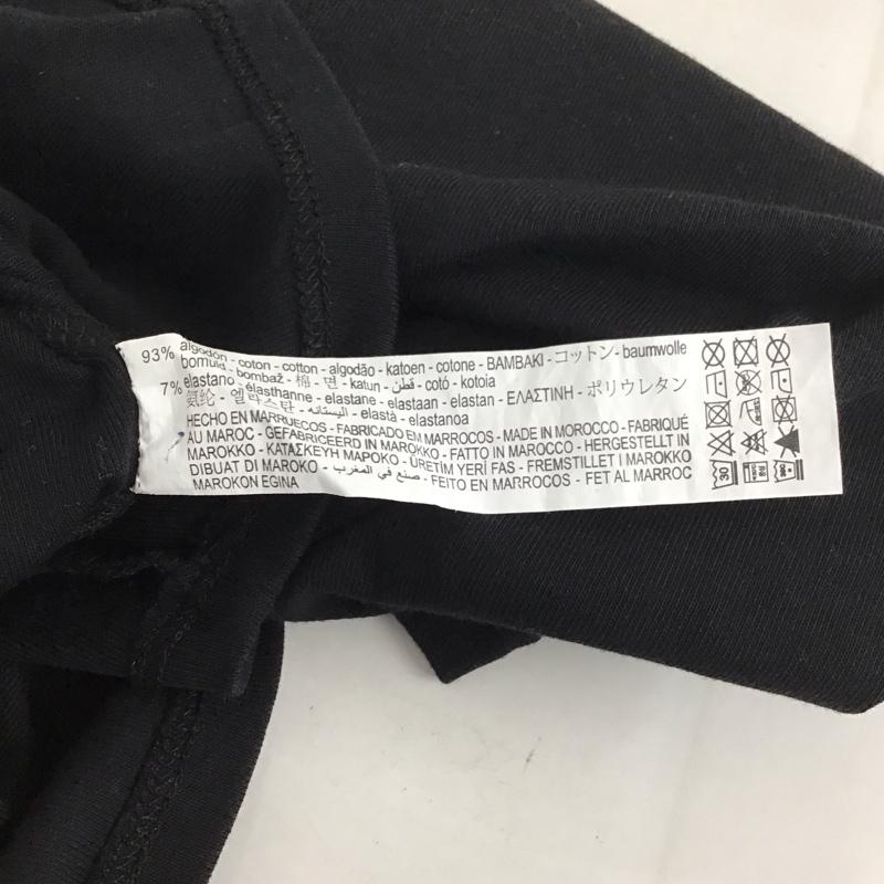 ザラ ZARA カットソー 半袖 L 無地 黒 / ブラック / レディース USED 古着 中古 10130236