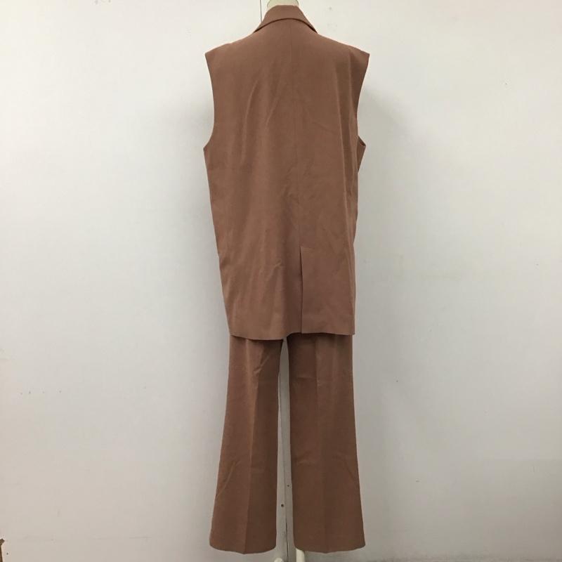 スライ SLY セットアップ セットアップ 030EAP30-1040 WOOL MIX OVER VEST 030EAR31-0780 WOOL MIX STRAIGHT PT パンツ ベスト FREE 無地 桃 / ピンク / レディース USED 古着 中古 10120137