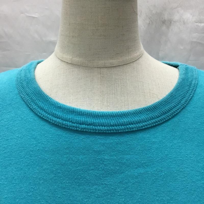 チャンピオン Champion Tシャツ 半袖 クロップド丈 ワイド XL ロゴ、文字 青 / ブルー / レディース USED 古着 中古 10115553
