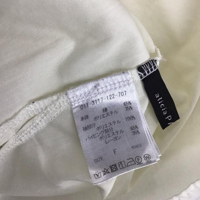 アリシアページボーイ alicia PAGEBOY カットソー 半袖 袖レース FREE レース柄 アイボリー / アイボリー /  レディース USED 古着 中古 10114054