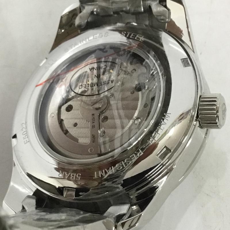フルボデザイン Furbo design 腕時計 アナログ(自動巻き) F5022 箱有 ロゴ、文字 銀 / シルバー / メンズ USED 古着 中古 10135036
