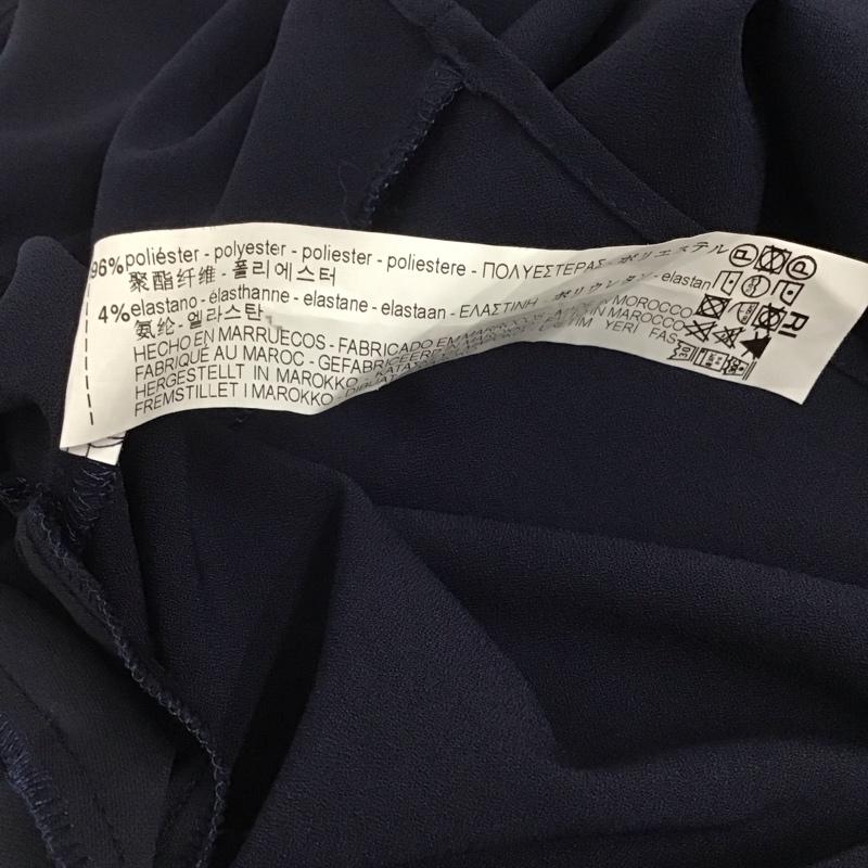 ザラベーシック ZARA BASIC ワンピース ひざ丈スカート S 無地 紺 / ネイビー / レディース USED 古着 中古 10136869