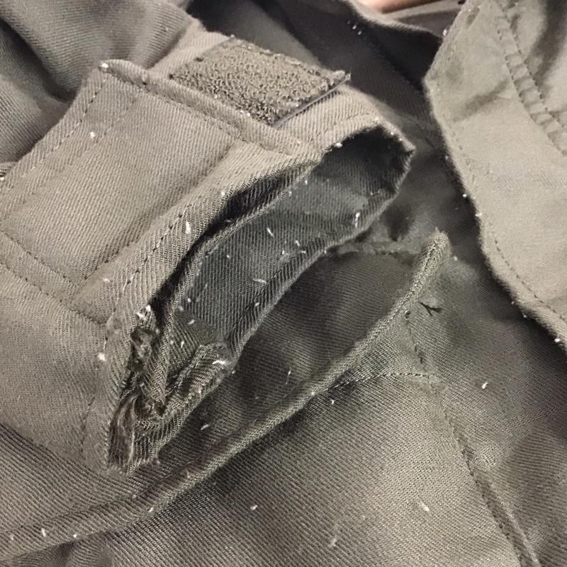 ミリタリー ミリタリー ジャケット、上着 ジャケット、ブレザー ミリタリージャケット ジップアップジャケット アメリカ製 ヘリクルーシャツ S ロゴ、文字 カーキ / カーキ / メンズ USED 古着 中古 10132426