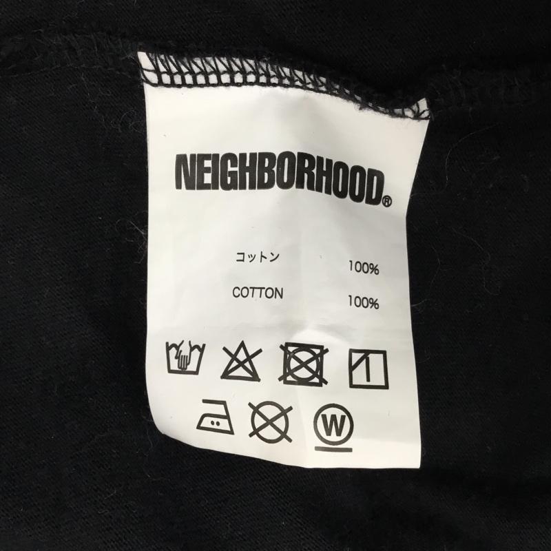 ネイバーフッド NEIGHBORHOOD Tシャツ 半袖 半袖カットソー プリントTシャツ クルーネックカットソー M プリント 黒 / ブラック / メンズ USED 古着 中古 10118625