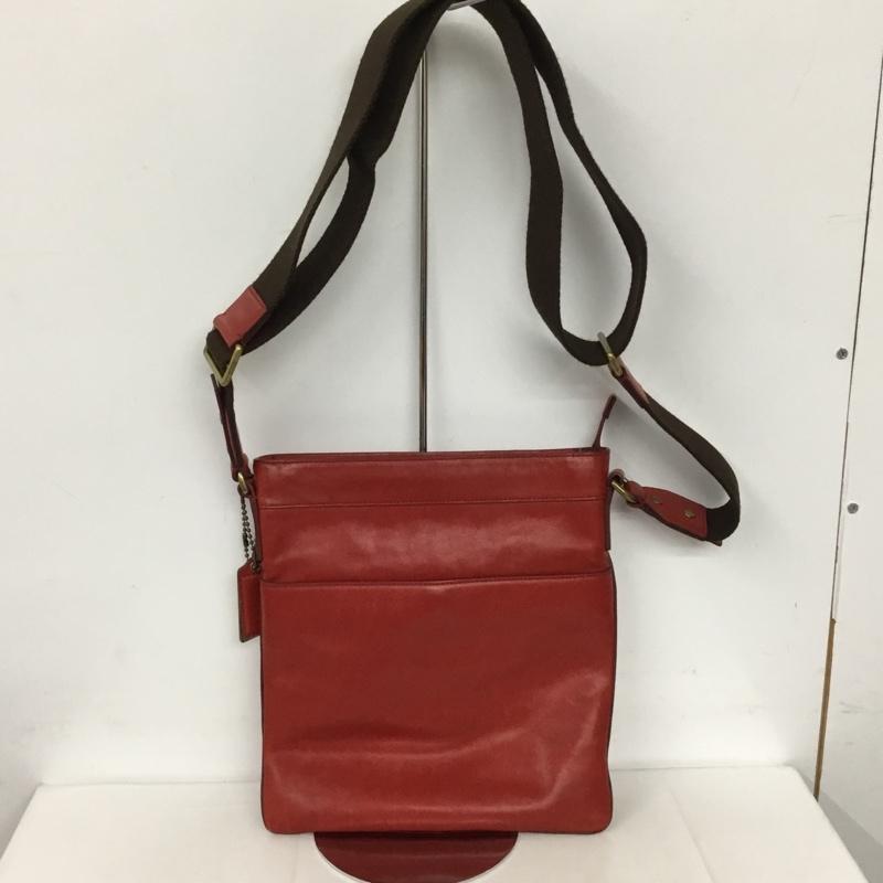 コーチ COACH ショルダーバッグ ショルダーバッグ 70710 レザー ロゴ、文字 赤 / レッド / レディース USED 古着 中古 10128324