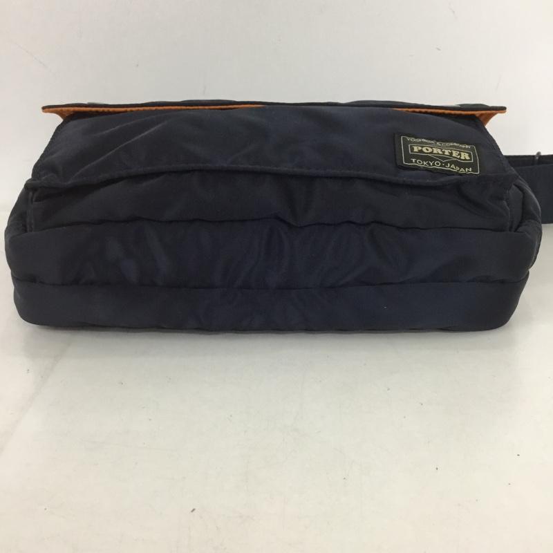 ポーター PORTER ショルダーバッグ ショルダーバッグ TANKER エンベロープ ロゴ、文字 紺 / ネイビー / メンズ USED 古着 中古 10133238