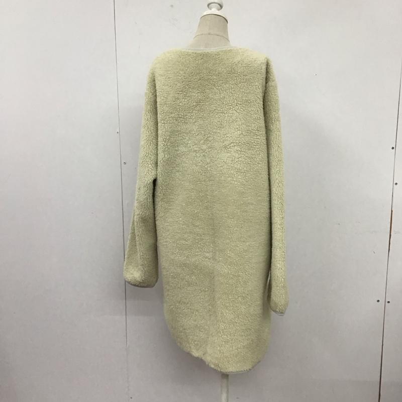 コロンビア Columbia ジャケット、上着 ジャケット、ブレザー 220 PL3228 シカゴアベニュージャケット ノーカラー ボア XL ロゴ、文字 アイボリー / アイボリー / レディース USED 古着 中古 10109027