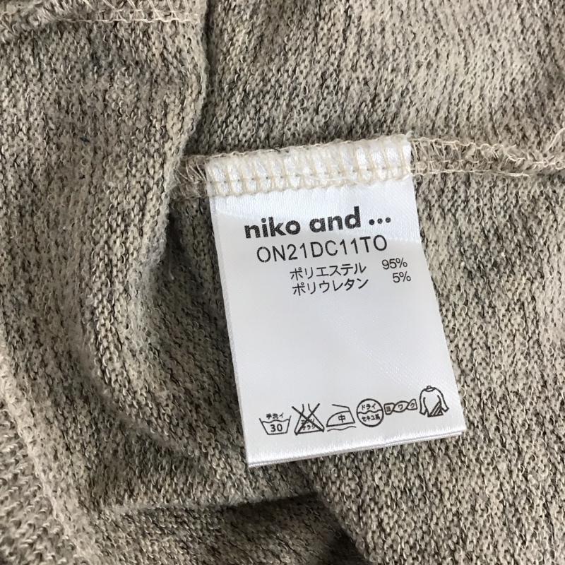 ニコアンド niko and... カットソー 長袖 長袖カットソー クルーネックカットソー ロングスリーブカットソー 無地 茶 / ブラウン / レディース USED 古着 中古 10117896