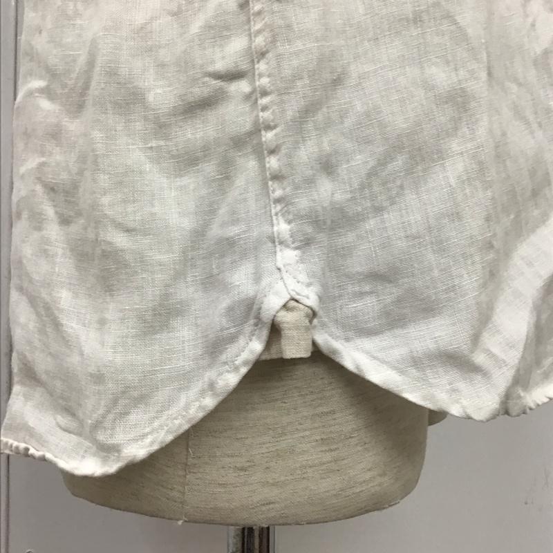 ザラメン ZARA MAN シャツ、ブラウス 半袖 半袖シャツ カラーシャツ 半袖カットソー 無地シャツ M 無地 白 / ホワイト /  メンズ USED 古着 中古 10110389
