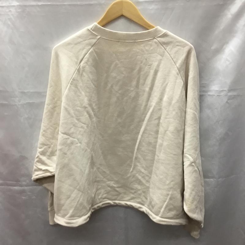 ニコアンド niko and... トレーナー 長袖 s201cc03ad ドロスト付きスウェット M 無地 ベージュ / ベージュ / レディース USED 古着 中古 10110849