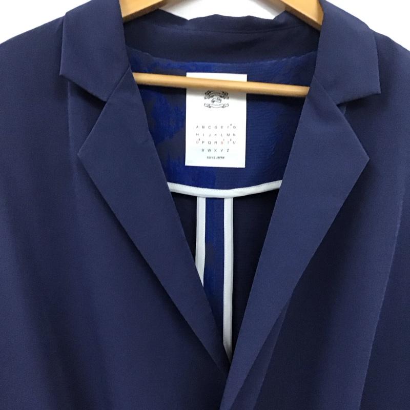 ストフ STOF ジャケット、上着 ジャケット、ブレザー 風景フロッキーガウンコート アウター カラージャケット 無地 青 / ブルー / メンズ USED 古着 中古 10131742