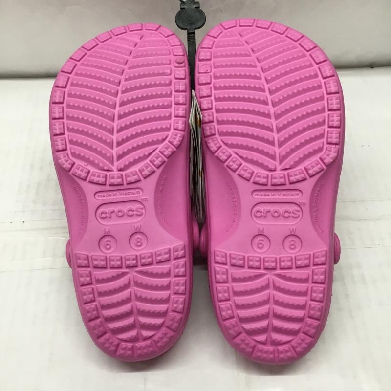 クロックス crocs サンダル サンダル 10126-6U9 baya バヤ 24cm 24.0cm ロゴ、文字 桃 / ピンク / レディース USED 古着 中古 10111539