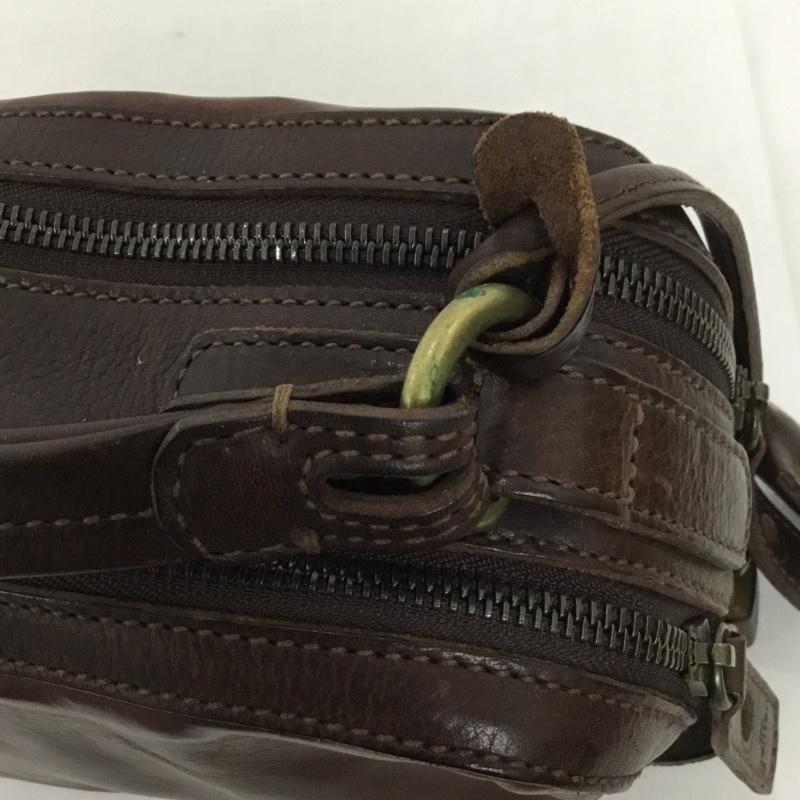 ゲンテン genten バッグ バッグ レザー dan genten ロゴ、文字 茶 / ブラウン / メンズ USED 古着 中古 10128316