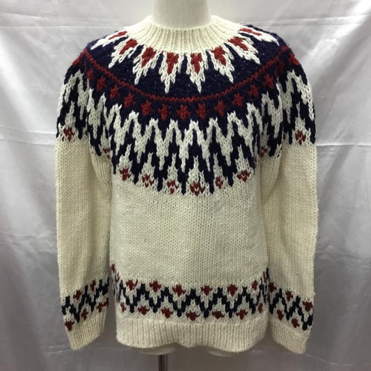 シップスカラーズ SHIPS COLORS ニット、セーター 長袖 長袖ニットカットソー ニット セーター クルーネックニット M 総柄 マルチカラー / マルチカラー /  メンズ USED 古着 中古 10113300