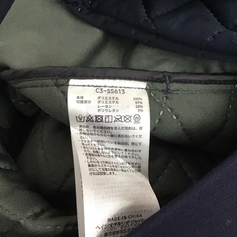 チャンピオン Champion パーカー 長袖 c3-ss613 ジップアップパーカー アウター M ロゴ、文字 紺 / ネイビー / メンズ USED 古着 中古 10145274