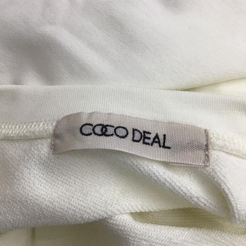 ココ ディール COCO DEAL Tシャツ 長袖 70121108 サイドスリット フォトプリント 2 プリント 白 / ホワイト / レディース USED 古着 中古 10115091