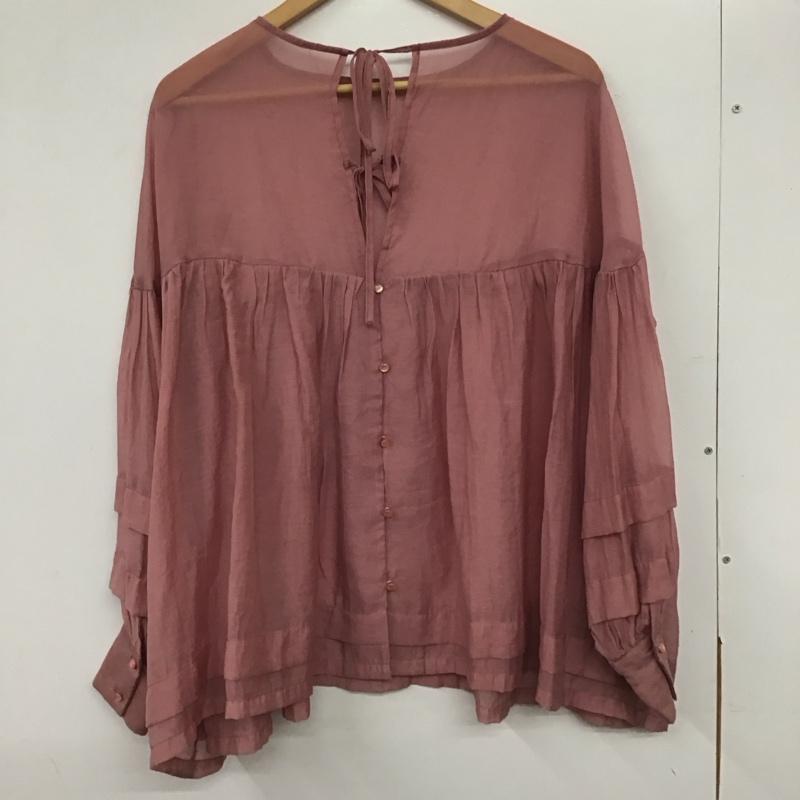アルシーヴ archives シャツ、ブラウス 長袖 無地 桃 / ピンク / レディース USED 古着 中古 10139574