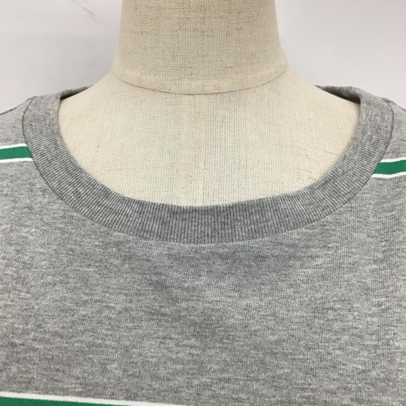 ジーナシス JEANASIS カットソー 長袖 FREE ボーダー柄 灰 / グレー /  レディース USED 古着 中古 10113048