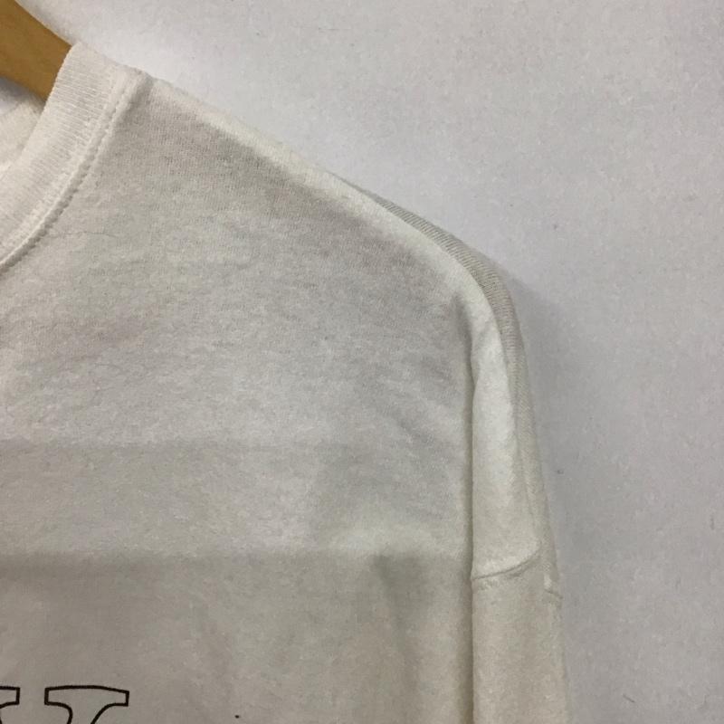 ローリーズファーム LOWRYS FARM Tシャツ 長袖 FREE プリント X 刺繍 白 / ホワイト / レディース USED 古着 中古 10133139