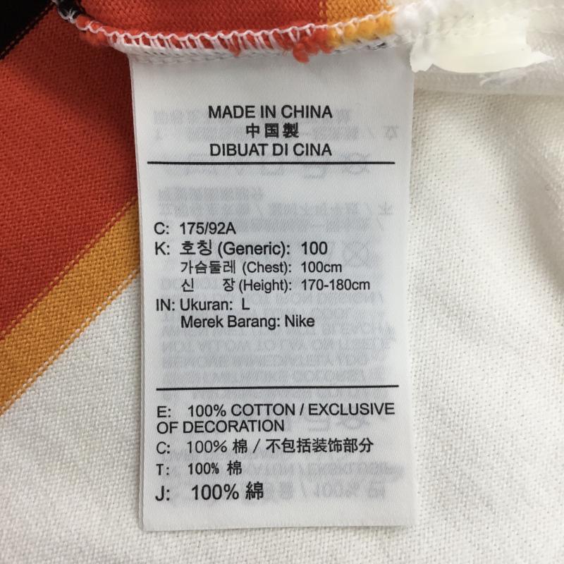 ナイキ NIKE カットソー 長袖 CQ8019-103 L ボーダー柄 赤 / レッド / メンズ USED 古着 中古 10138862