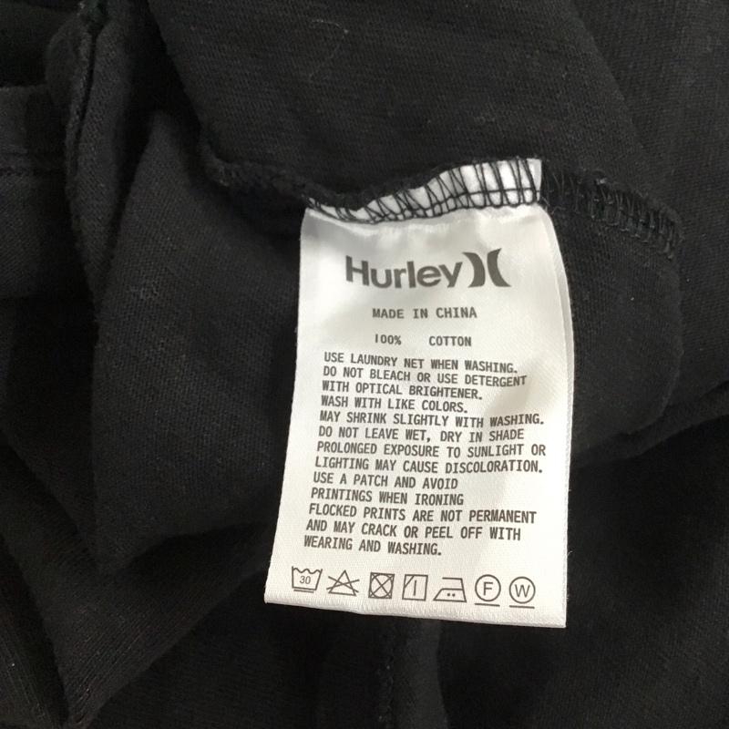 ハーレー Hurley カットソー 長袖 長袖カットソー クルーネックカットソー ロングスリーブカットソー M ロゴ、文字 黒 / ブラック /  メンズ USED 古着 中古 10110873