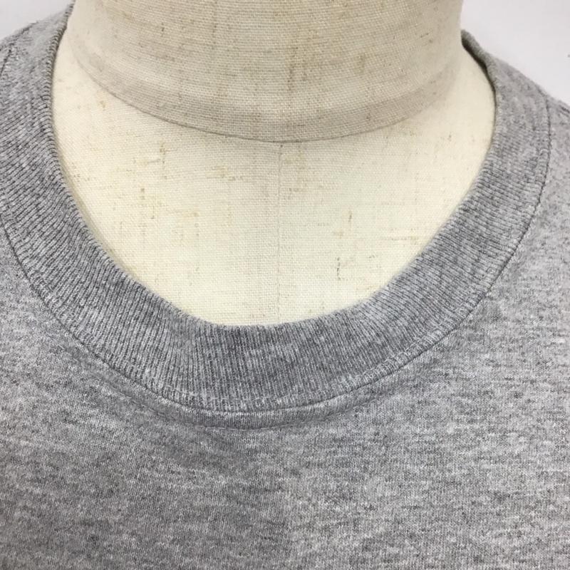 カーハート Carhartt カットソー 長袖 長袖カットソー クルーネックカットソー ロングスリーブカットソー プリントTシャツ L ロゴ、文字 灰 / グレー /  メンズ USED 古着 中古 10112508