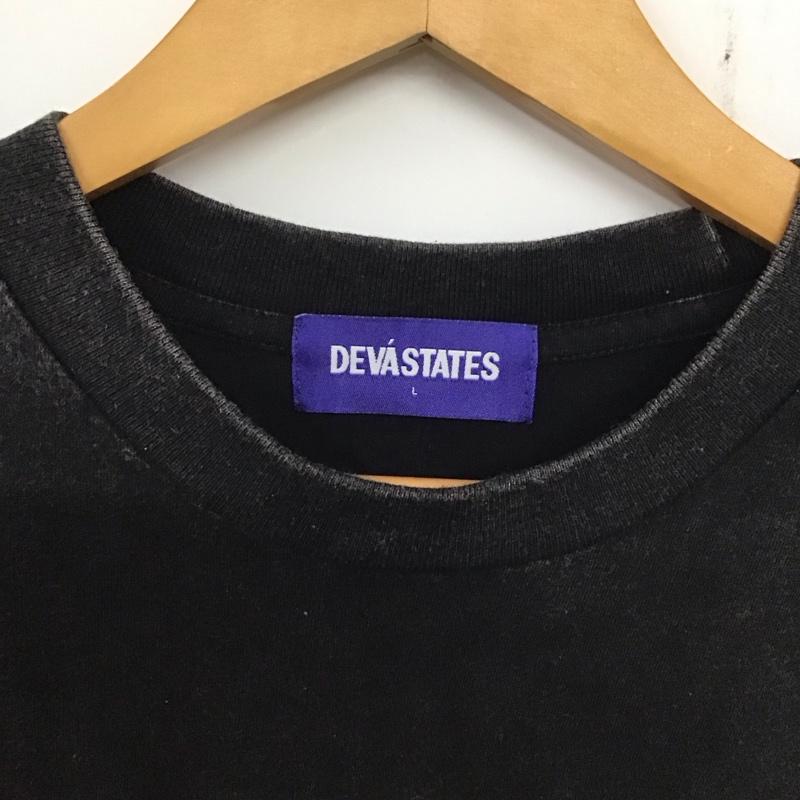 ディーヴァ ステイツ DEVA STATES Tシャツ 半袖 グラフィック プリントT L プリント 黒 / ブラック / メンズ USED 古着 中古 10136797