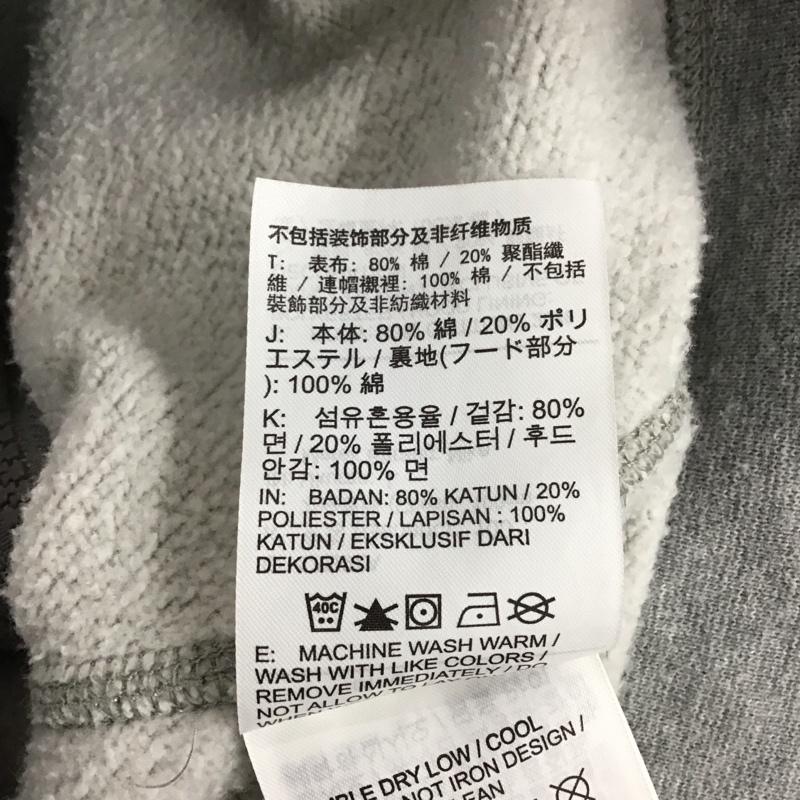 ナイキ NIKE パーカー 長袖 ジップアップパーカー 長袖パーカー カジュアルジャケット L ロゴ、文字 灰 / グレー / メンズ USED 古着 中古 10141650