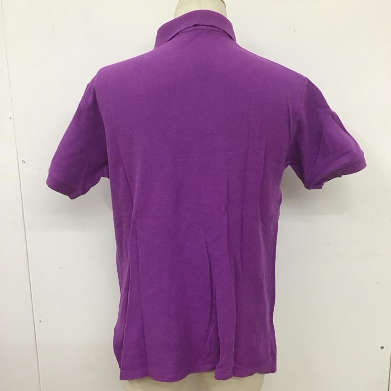 ポロバイラルフローレン Polo by RALPH LAUREN ポロシャツ 半袖 半袖ポロシャツ カラーシャツ 半袖カットソー LL ロゴ、文字 紫 / パープル / メンズ USED 古着 中古 10108493