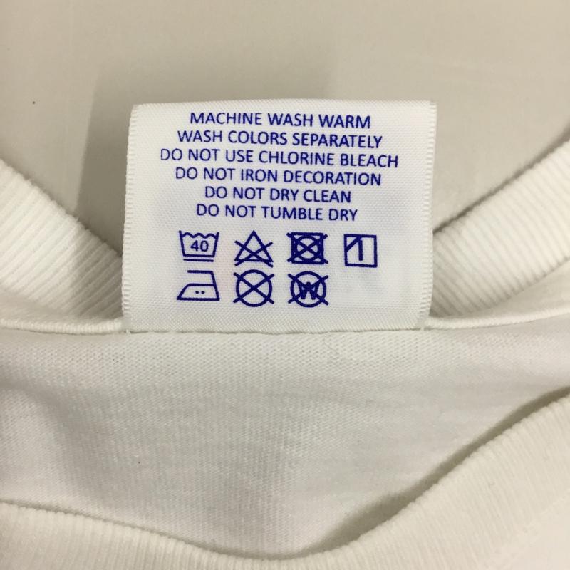 スタンダード カリフォルニア STANDARD CALIFORNIA Tシャツ 半袖 半袖カットソー プリントTシャツ クルーネックカットソー L ロゴ、文字 白 / ホワイト /  メンズ USED 古着 中古 10114124