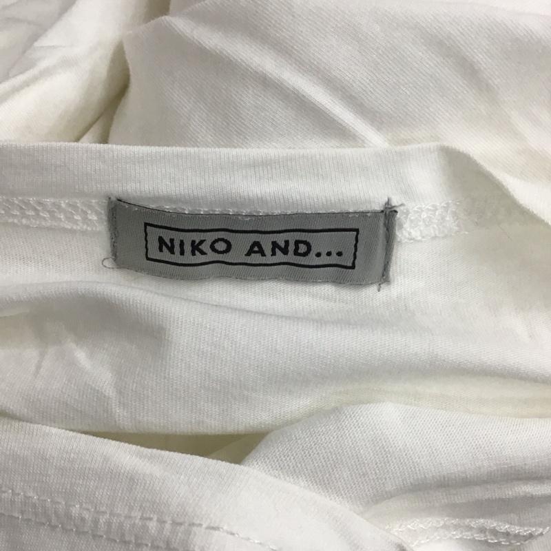 ニコアンド niko and... カットソー 半袖 MN73TC07SB フリンジ ポンチョ 無地 白 / ホワイト / レディース USED 古着 中古 10123099