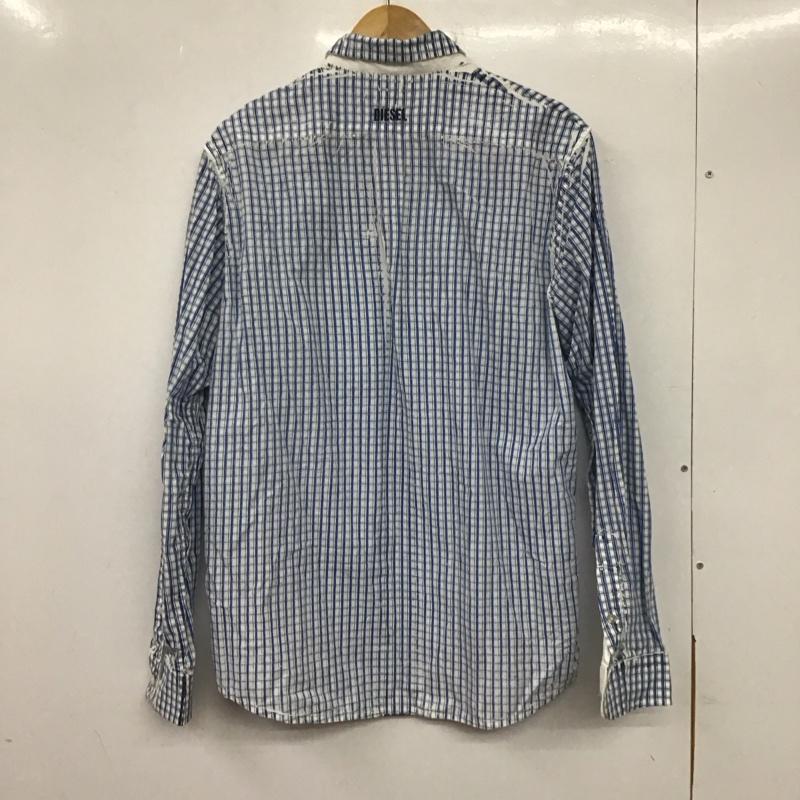 ディーゼル DIESEL シャツ、ブラウス 長袖 長袖シャツ チェックシャツ カラーシャツ L チェック マルチカラー / マルチカラー / メンズ USED 古着 中古 10139296