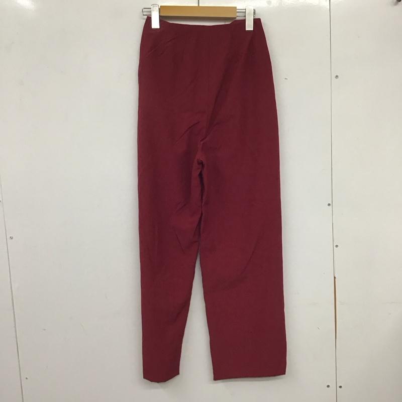 バッカ BACCA パンツ スラックス スラックス ワイドパンツ カジュアルパンツ 34インチ 無地 赤 / レッド / レディース USED 古着 中古 10136414