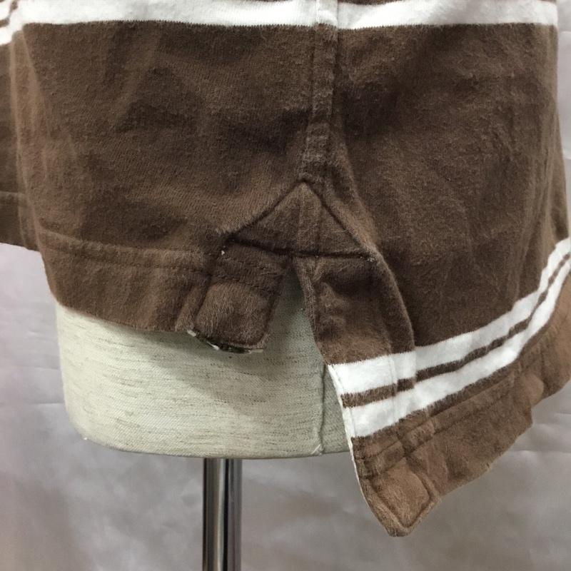 アバクロンビーアンドフィッチ ABERCROMBIE&FITCH ポロシャツ 半袖 半袖ポロシャツ カラーシャツ 半袖カットソー M ロゴ、文字 白 / ホワイト / X 茶 / ブラウン / メンズ USED 古着 中古 10108938