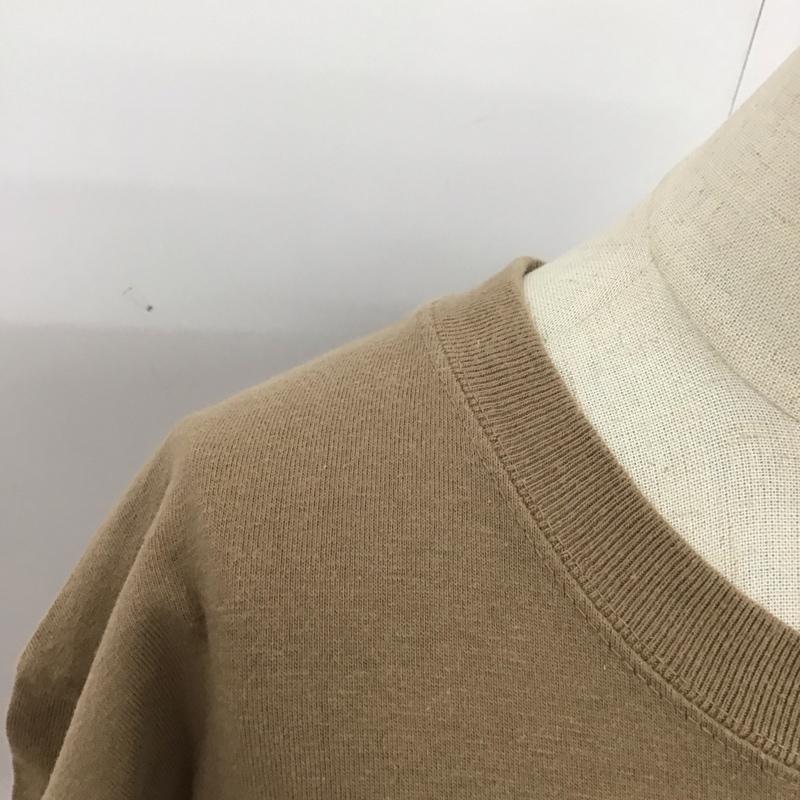 ミルクフェド MILKFED. Tシャツ 半袖 半袖カットソー プリントTシャツ クルーネックカットソー S ロゴ、文字 茶 / ブラウン / レディース USED 古着 中古 10122503