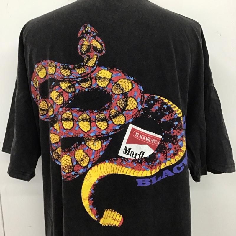 古着 USED Tシャツ 半袖 半袖カットソー プリントTシャツ クルーネックカットソー L ロゴ、文字 黒 / ブラック /  メンズ USED 古着 中古 10110211
