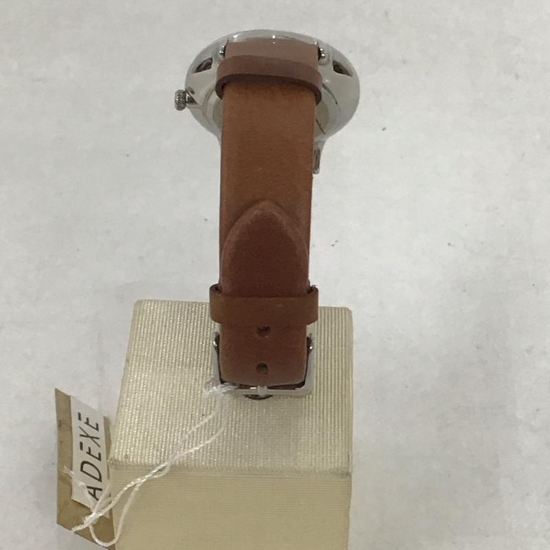 アデクス ADEXE 腕時計 アナログ(クォーツ式) 1870A-03 レザーベルト 箱有 ロゴ、文字 茶 / ブラウン / レディース USED 古着 中古 10134435