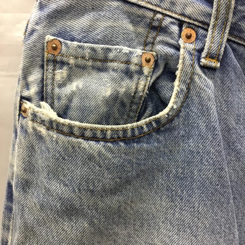 リーバイス Levi s パンツ デニム、ジーンズ W32 L32 32インチ 無地 青 / ブルー /  メンズ USED 古着 中古 10120996