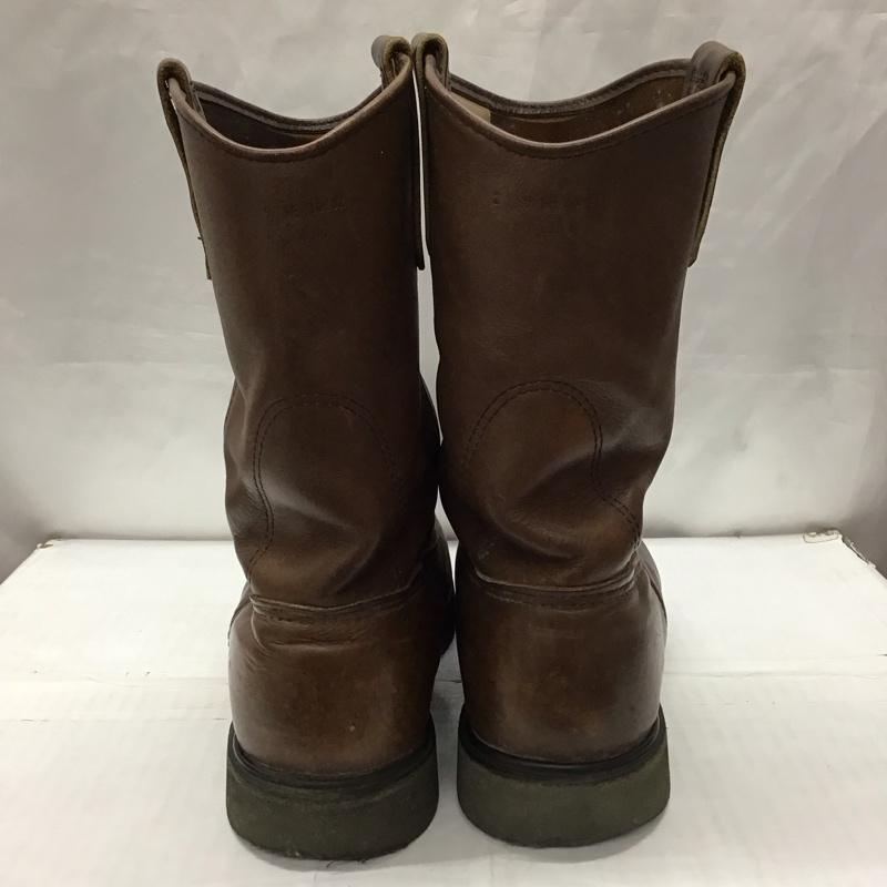 レッドウィング RED WING ブーツ 一般 PECOS ペコスブーツ ロゴ、文字 茶 / ブラウン / メンズ USED 古着 中古 10118863
