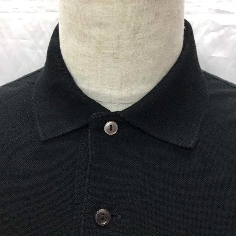 ラコステ LACOSTE ポロシャツ 半袖 半袖ポロシャツ カラーシャツ 半袖カットソー 3 ロゴ、文字 黒 / ブラック /  メンズ USED 古着 中古 10112411