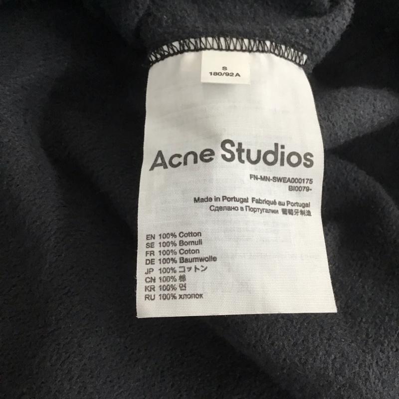 アクネストゥディオズ Acne Studios パーカー 長袖 FN-MN-SWEA000175 21AW/FRANKLIN H STAMP S ロゴ、文字 X プリント 黒 / ブラック / メンズ USED 古着 中古 10138220