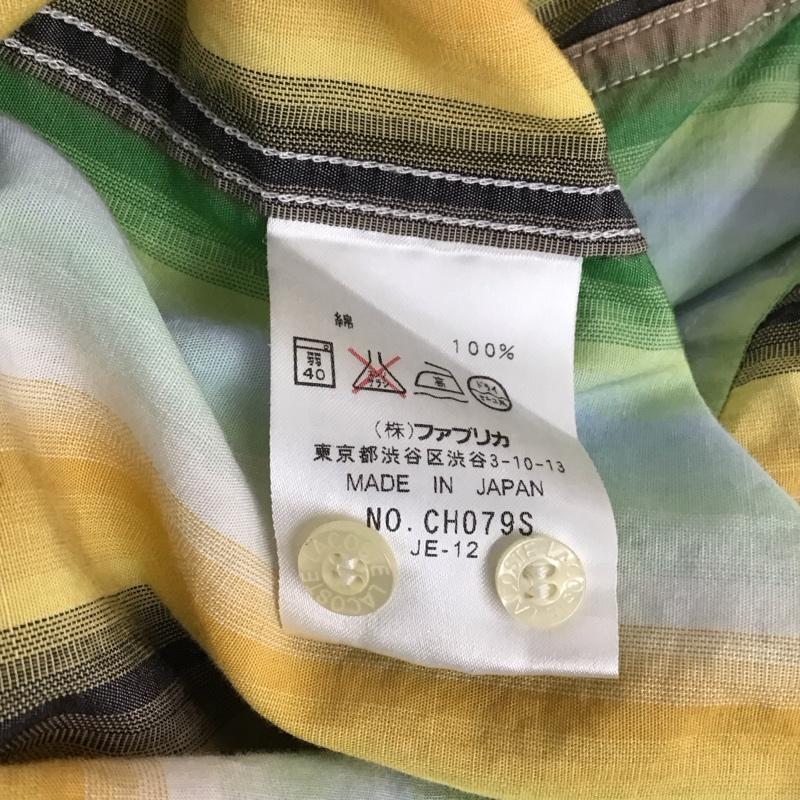 ラコステ LACOSTE シャツ、ブラウス 半袖 半袖シャツ ストライプシャツ ポケットシャツ 3 ストライプ マルチカラー / マルチカラー / メンズ USED 古着 中古 10125763