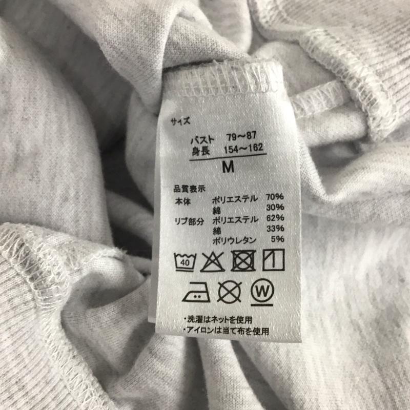 リーボック Reebok トレーナー 長袖 Y6522RR 襟付き M ロゴ、文字 灰 / グレー / レディース USED 古着 中古 10130620