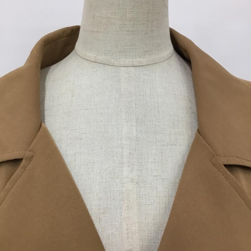 リエディ Re:EDIT ジャケット、上着 ジャケット、ブレザー ロングジャケット カラージャケット ラグラン アウター M 無地 茶 / ブラウン / レディース USED 古着 中古 10115812