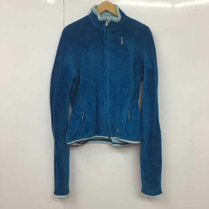 パタゴニア patagonia ジャケット、上着 ジャンパー、ブルゾン ジップアップジャケット ジャンパー ジャケット カジュアルジャケット フリースジャケット M ロゴ、文字 青 / ブルー / レディース USED 古着 中古 10106669