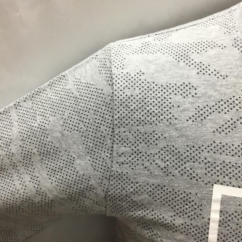 ナイキ NIKE トレーナー 長袖 長袖スウェット 長袖トレーナー リブカットソー 長袖カットソー スポーツウェア XS ロゴ、文字 灰 / グレー / メンズ USED 古着 中古 10116695